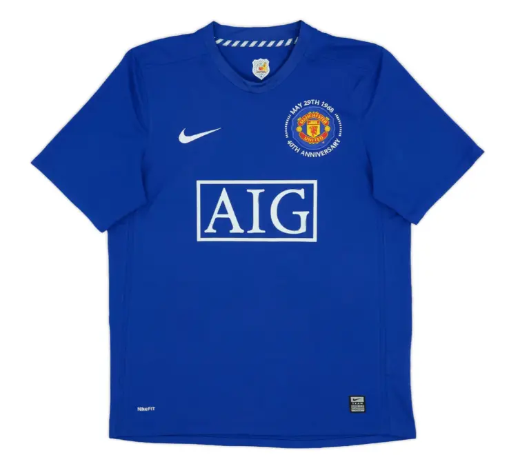 2008-09 Manchester United FC Third Kit (S, Champions League, Player Version)