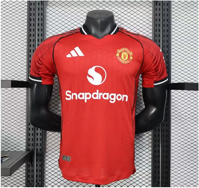 2025-26 Manchester United FC Home Kit (S, Champions League, Player Version)