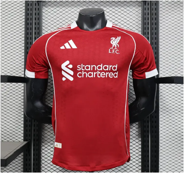 2025-26 Liverpool FC Home Kit (S, Champions League, Player Version)